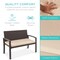 Best Choice Products 2-Person Outdoor Wicker Bench Garden Patio Porch Furniture w/ 700lb Capacity, Cushion